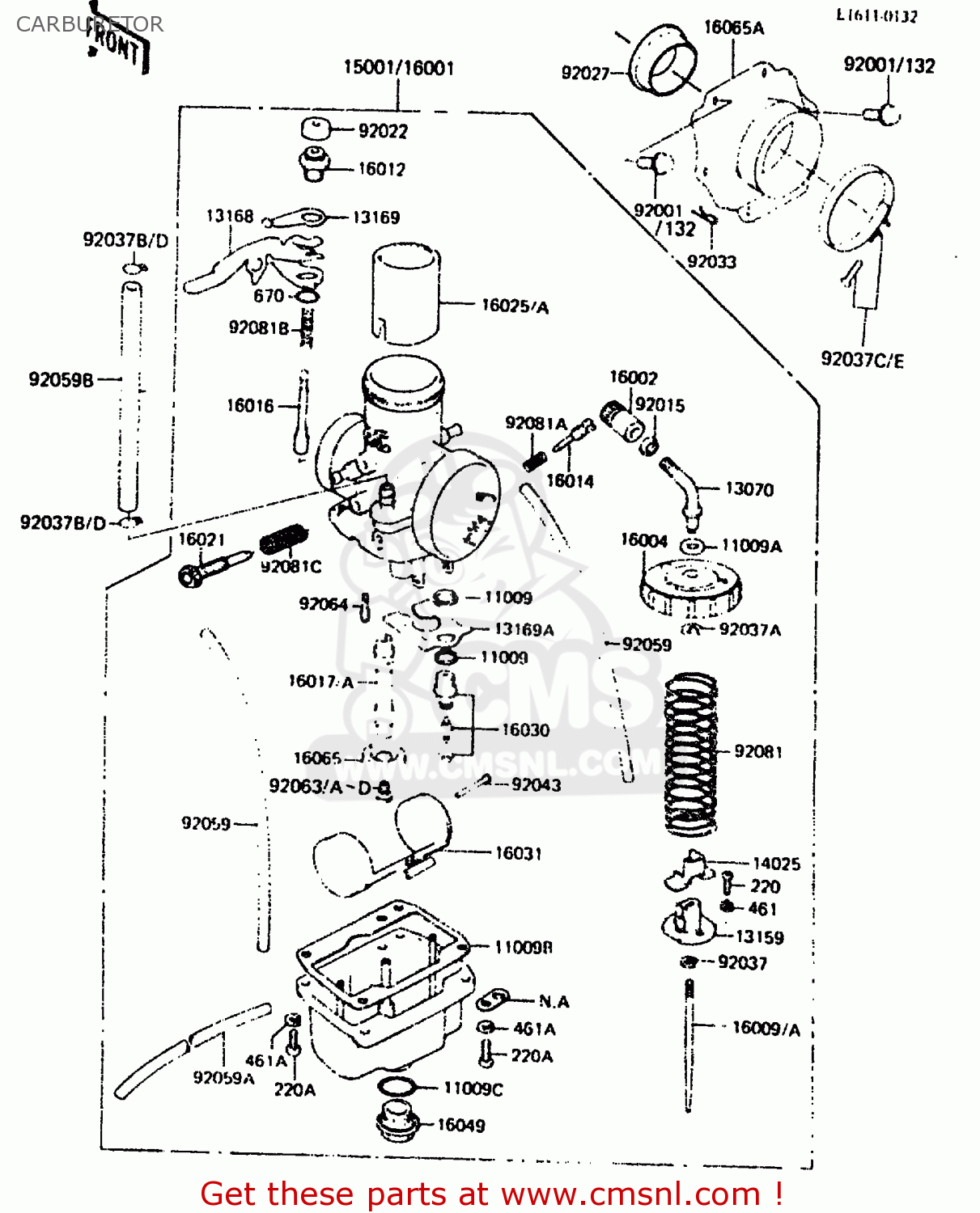 CARBURETOR KDX250-C2 1984 AUSTRALIA