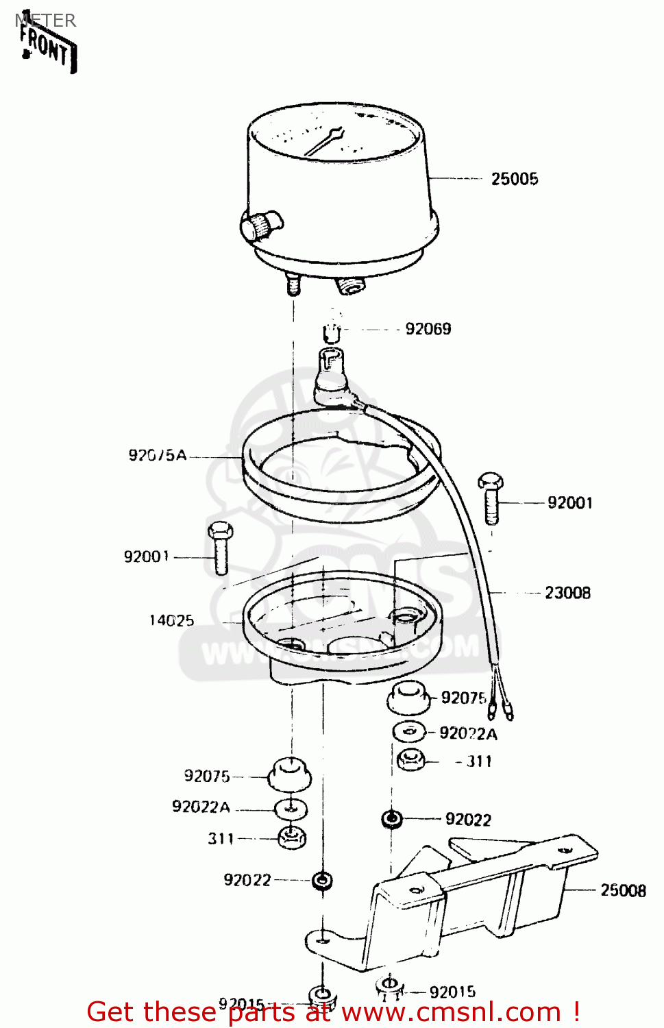 METER KDX250-C2 1984 AUSTRALIA