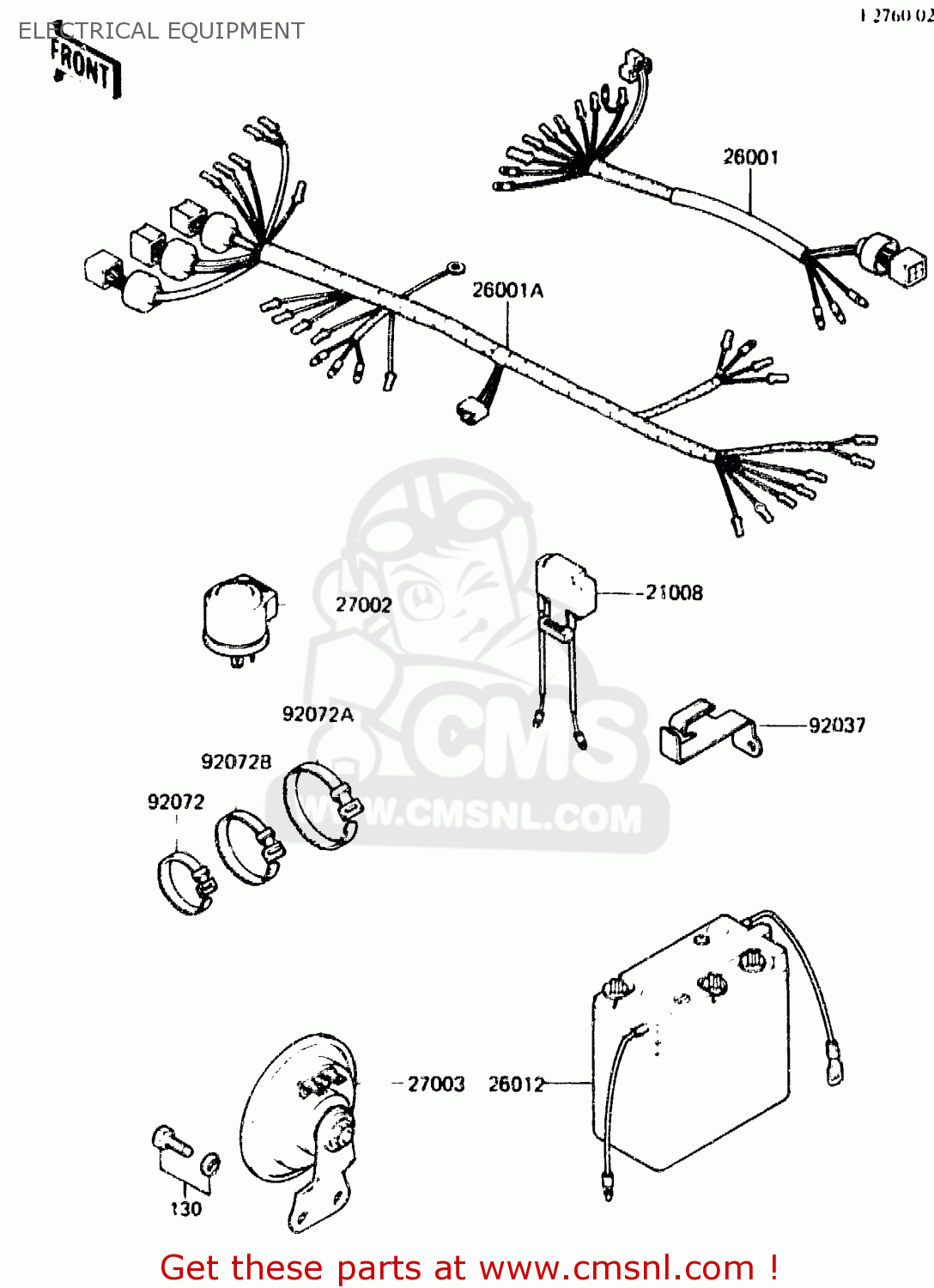 ELECTRICAL EQUIPMENT KDX250-C2 1984 AUSTRALIA