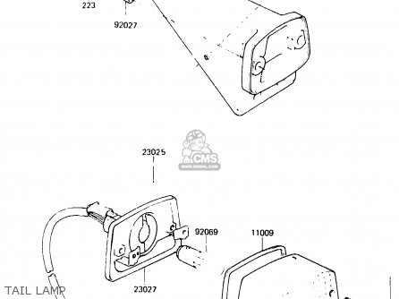 TAIL LAMP - KDX250-C2 1984 AUSTRALIA