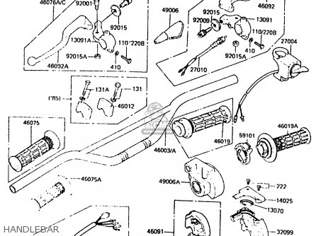 HANDLEBAR - KDX250-C2 1984 AUSTRALIA