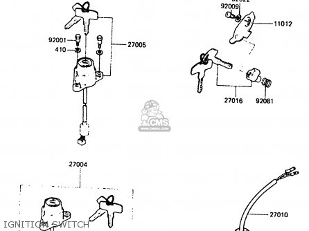 IGNITION SWITCH - KDX250-C2 1984 AUSTRALIA