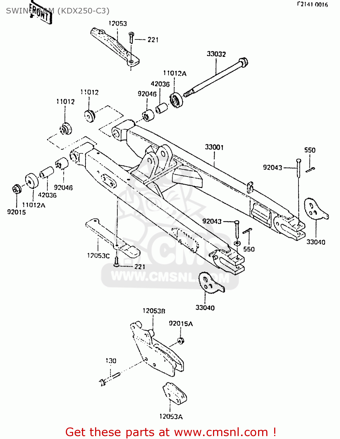SWING ARM (KDX250-C3) KDX250-C3 1985 AUSTRALIA