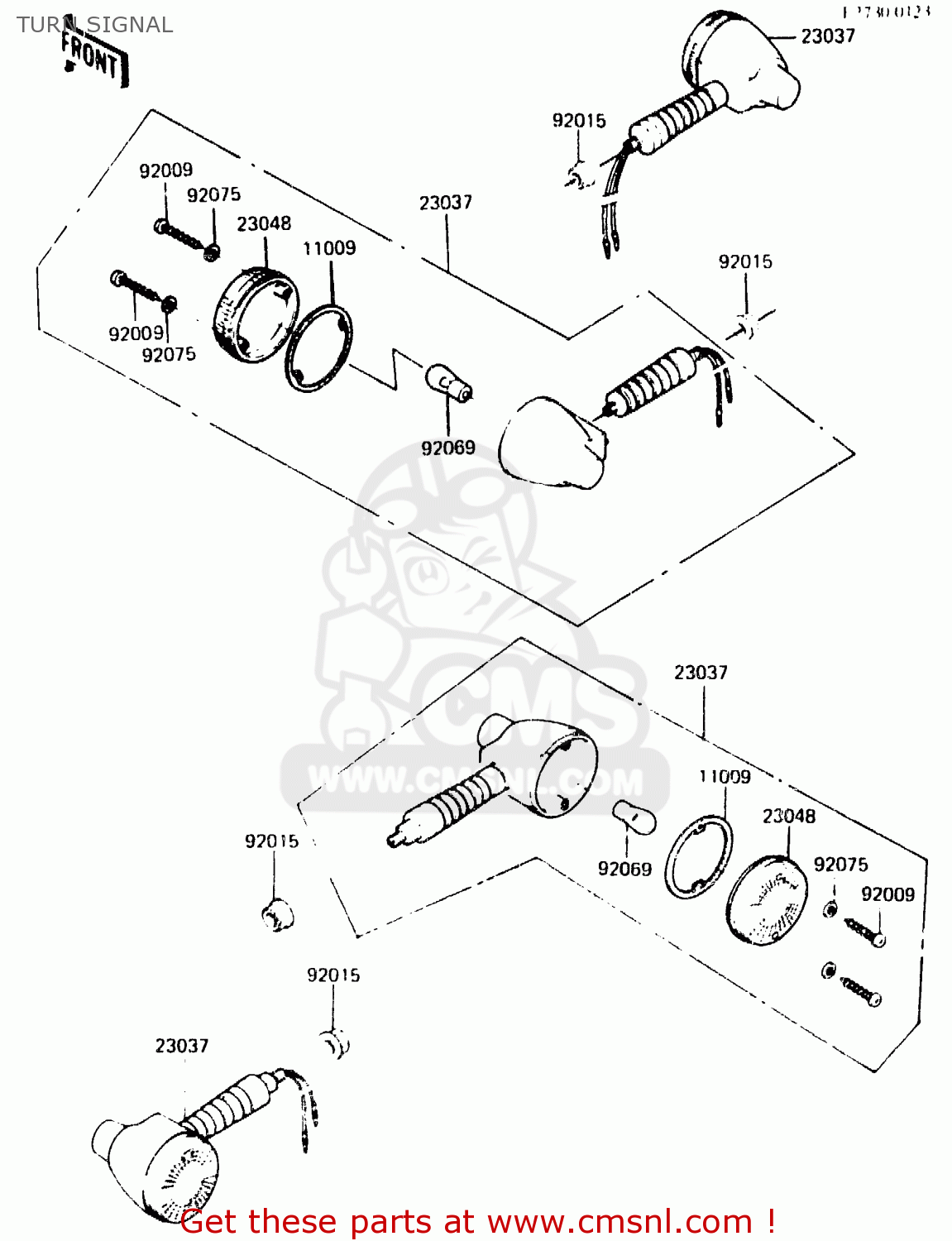TURN SIGNAL KDX250-C3 1985 AUSTRALIA