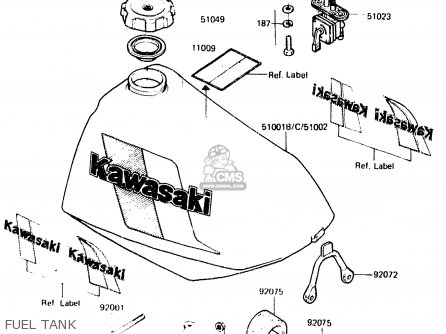 FUEL TANK - KDX250-C3 1985 AUSTRALIA