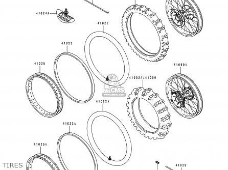 TIRES - KDX250-D1 1991 UNITED KINGDOM AL