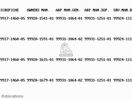Publications - KDX250-D1 1991 USA CANADA