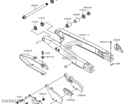 SWINGARM - KDX250-D2 1992 AL