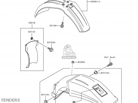 FENDERS - KDX250-D2 1992 AL