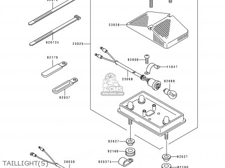 TAILLIGHT(S) - KDX250-D2 1992 AL