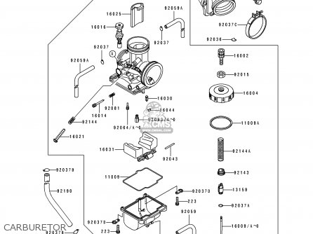 CARBURETOR - KDX250-D2 1992 USA CANADA
