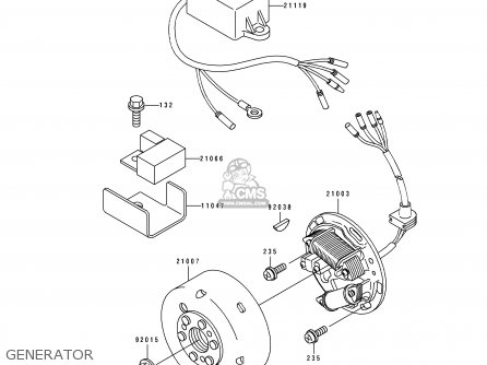 GENERATOR - KDX250-D3 1993 AL