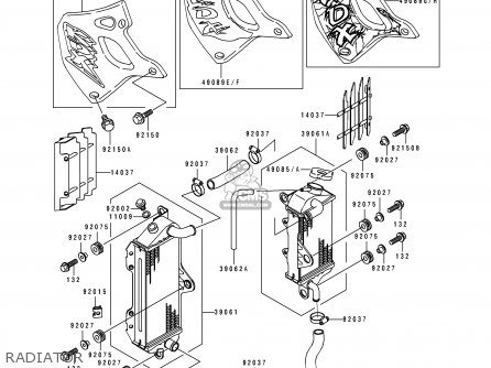 RADIATOR - KDX250-D3 1993 AL