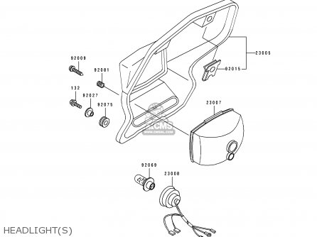 HEADLIGHT(S) - KDX250-D3 1993 AL