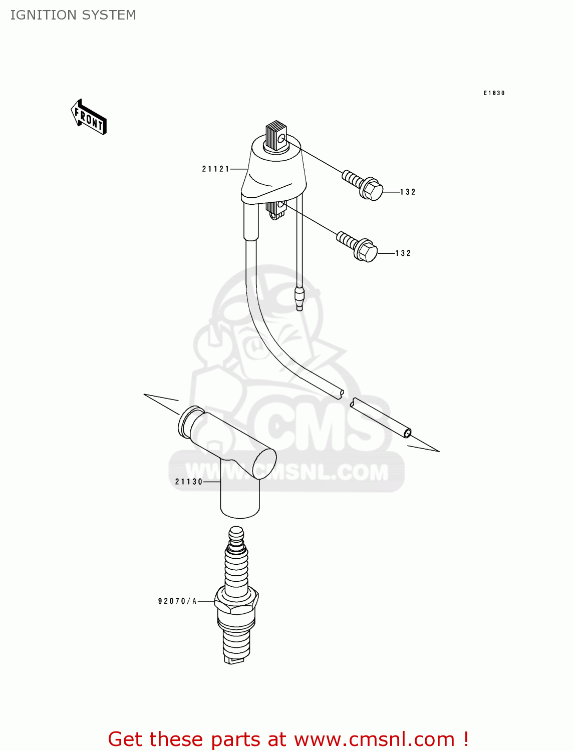 IGNITION SYSTEM KDX250-D3 1993 USA CANADA