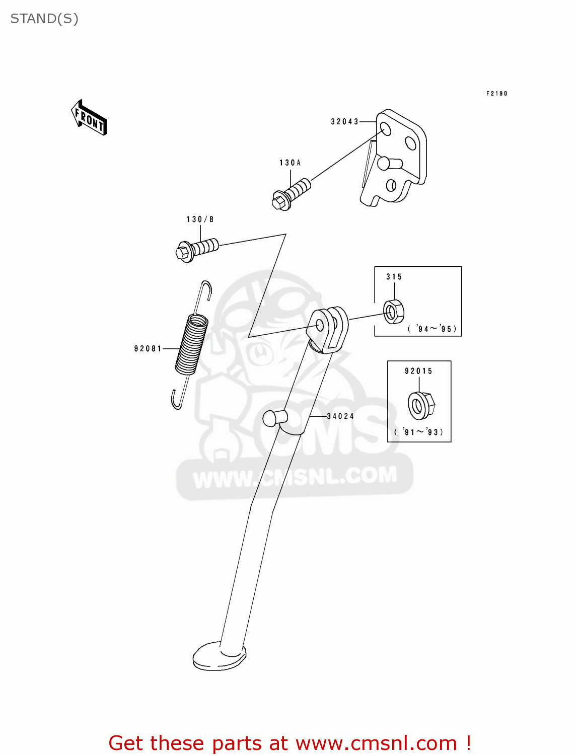 STAND(S) KDX250-D4 1994 AL
