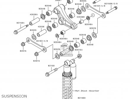 SUSPENSION - KDX250-D4 1994 AL