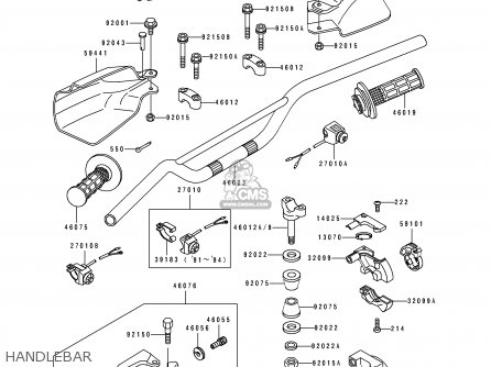 HANDLEBAR - KDX250-D4 1994 AL