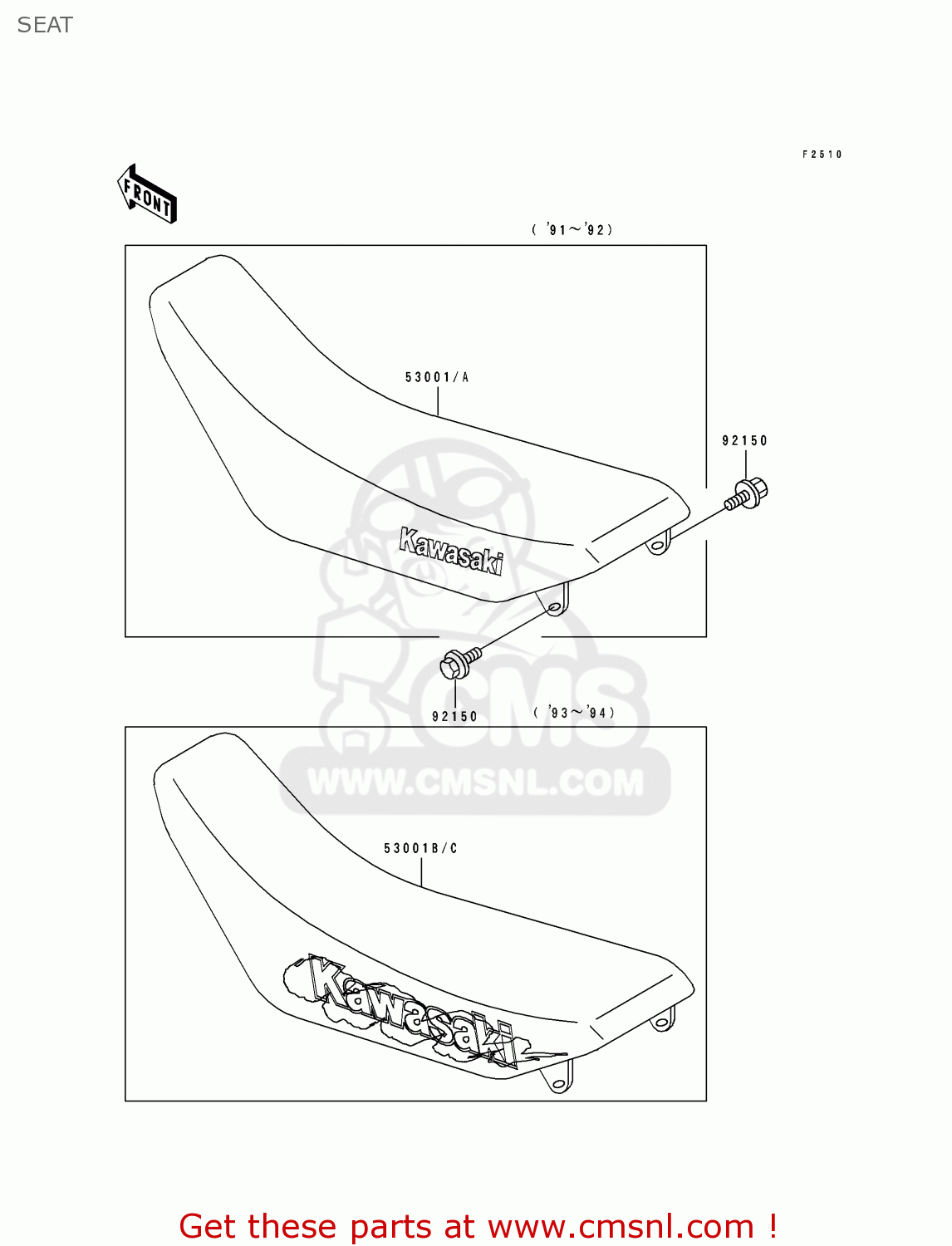SEAT KDX250-D4 1994 USA CANADA