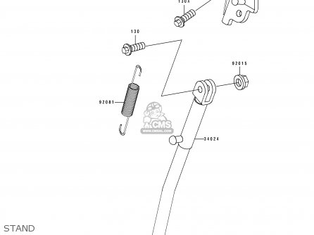 STAND - KDX250-D4 1994 USA CANADA