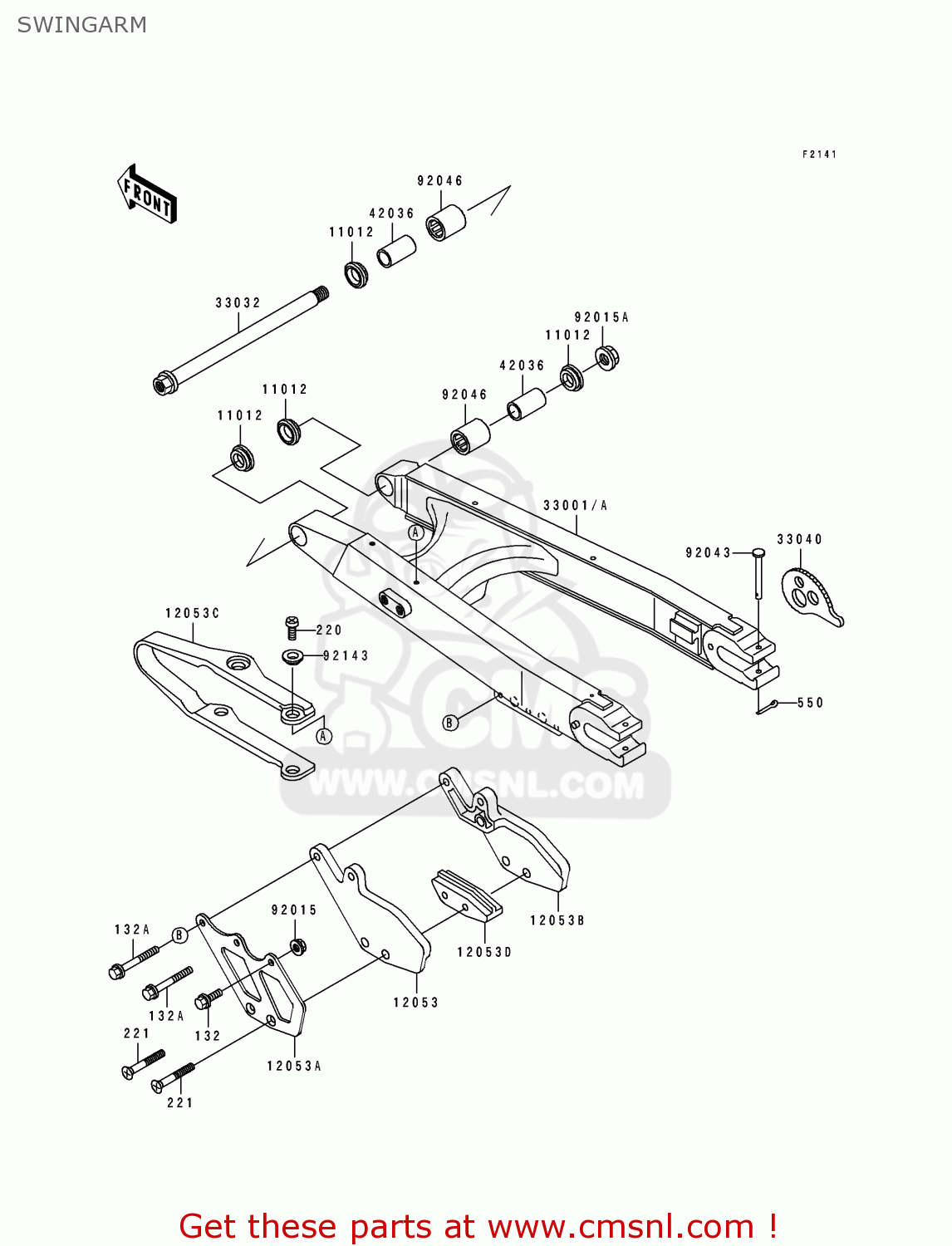 SWINGARM KDX250-D6 1995 FRANCE