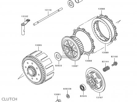 CLUTCH - KDX250-D6 1995 FRANCE
