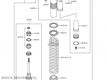 SHOCK ABSORBER(S) - KDX250-D6 1995 FRANCE