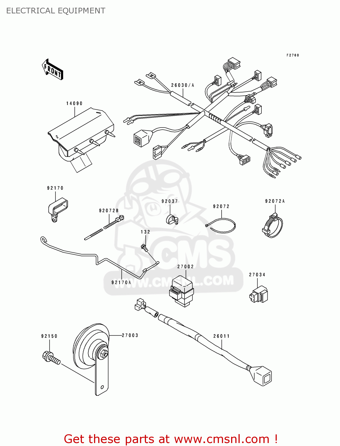 ELECTRICAL EQUIPMENT KDX250-E1 1991 EUROPE FR GR AS