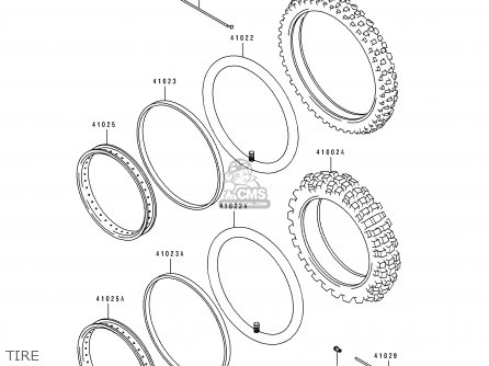 TIRE - KDX250-E1 1991 EUROPE FR GR AS