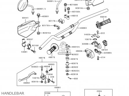 HANDLEBAR - KDX250-E1 1991 EUROPE FR GR AS
