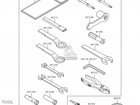 TOOL - KDX250-E1 1991 EUROPE FR GR AS