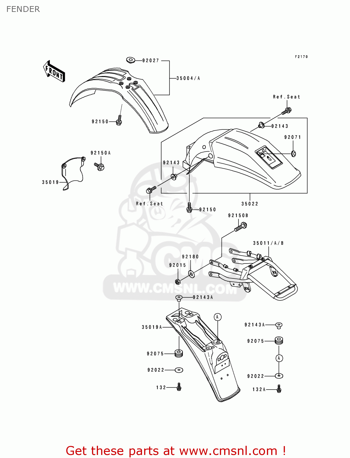 FENDER KDX250-E2 1992 EUROPE FR GR AS