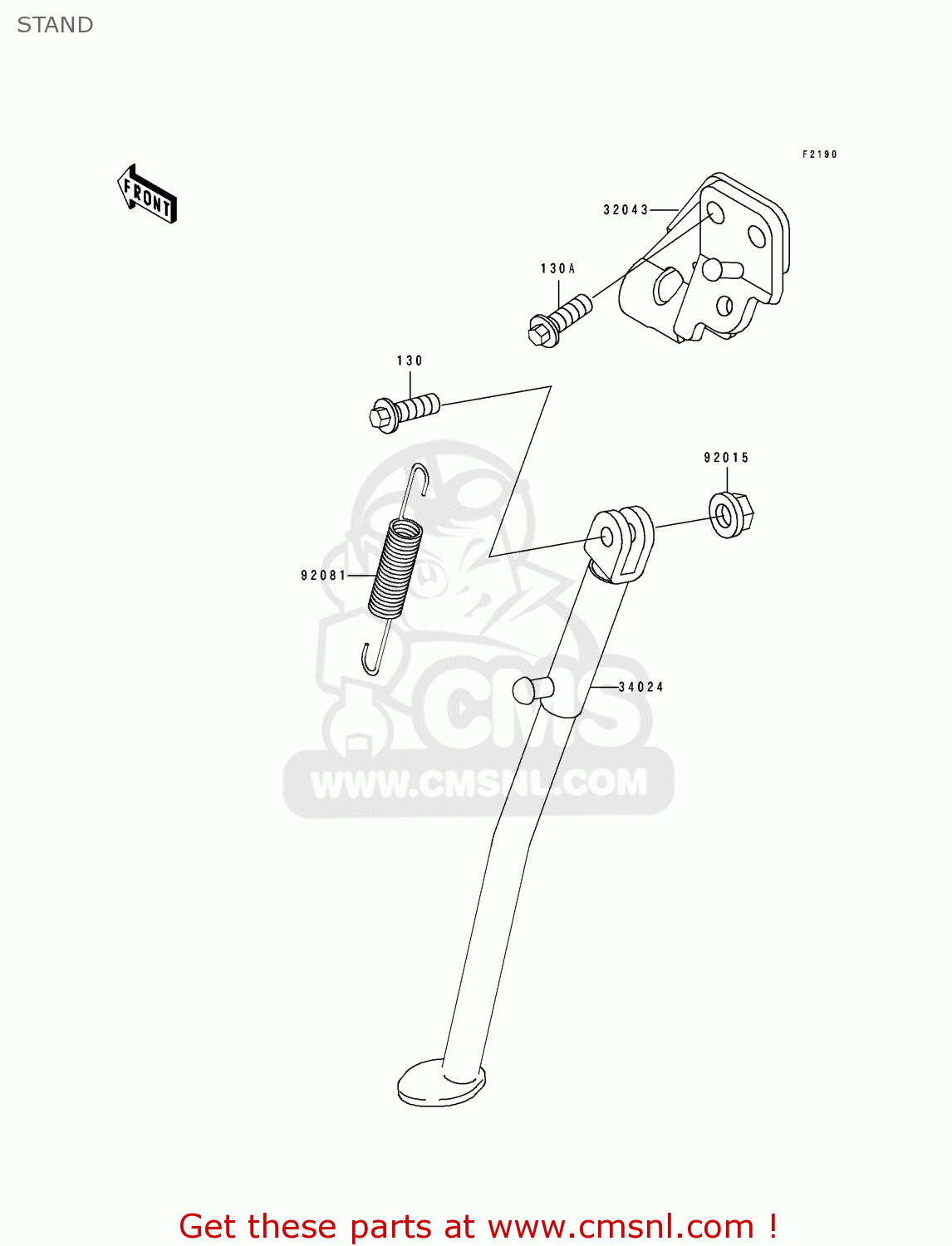 STAND KDX250-E2 1992 EUROPE FR GR AS