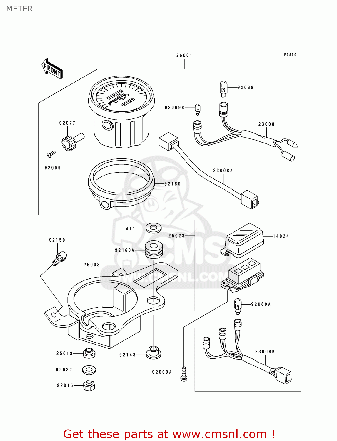 METER KDX250-E2 1992 EUROPE FR GR AS