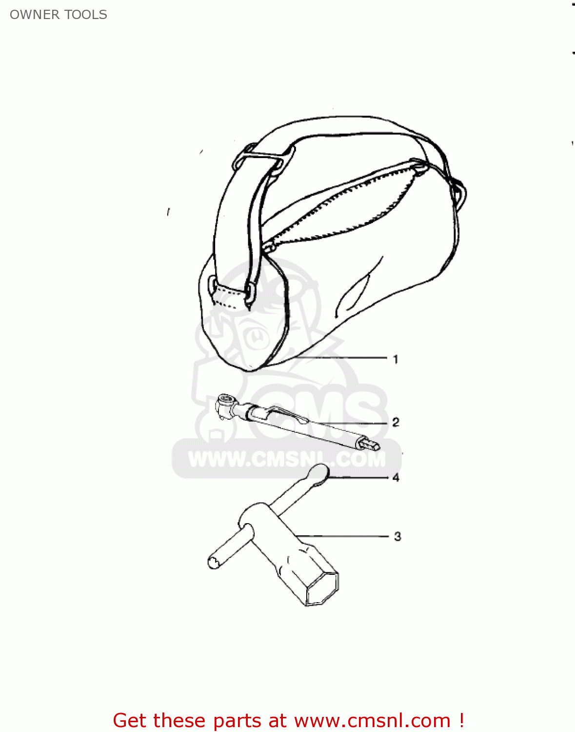 OWNER TOOLS KDX400-A1 KDX400 1979 USA CANADA