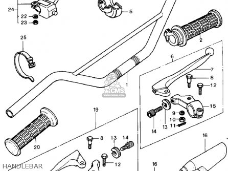 HANDLEBAR - KDX400-A1 KDX400 1979 USA CANADA