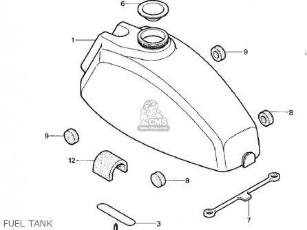 FUEL TANK - KDX400-A1 KDX400 1979 USA CANADA