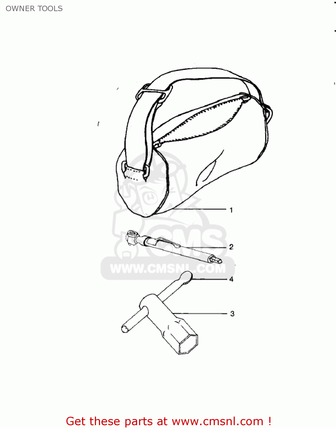 OWNER TOOLS KDX400-A2 KDX400 1980 USA CANADA