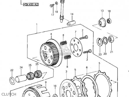 CLUTCH - KDX400-A2 KDX400 1980 USA CANADA