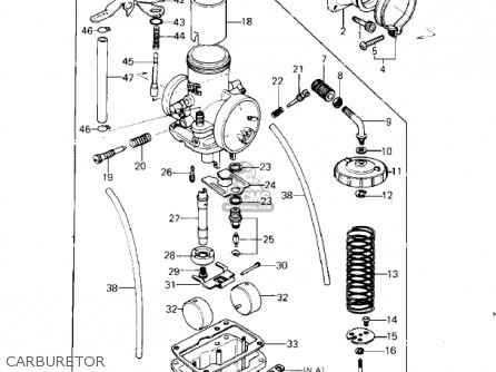 CARBURETOR - KDX400-A2 KDX400 1980 USA CANADA