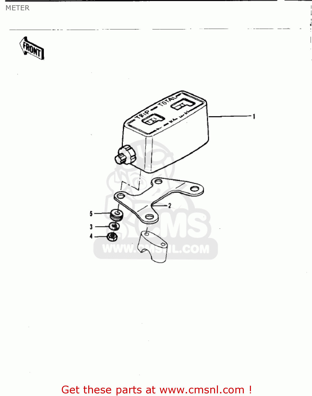 METER KDX420-B1 KDX420 1981 UNITED KINGDOM USA CALIFORNIA EXPORT