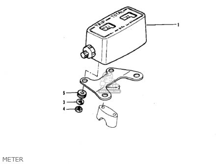 METER - KDX420-B1 KDX420 1981 UNITED KINGDOM USA CALIFORNIA EXPORT