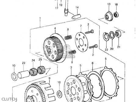 CLUTCH - KDX420-B1 KDX420 1981 UNITED KINGDOM USA CALIFORNIA EXPORT
