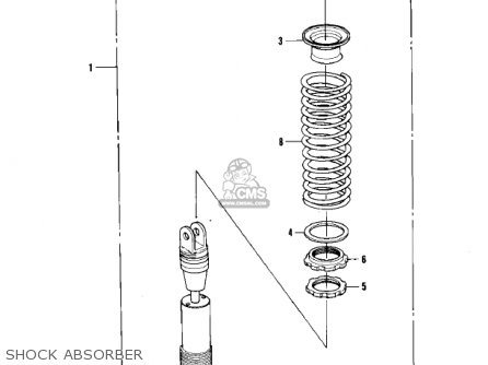 SHOCK ABSORBER - KDX420-B1 KDX420 1981 UNITED KINGDOM USA CALIFORNIA EXPORT