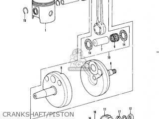 CRANKSHAFT/PISTON - KDX450-A1 KDX450 1982 UNITED KINGDOM USA CALIFORNIA EXPORT