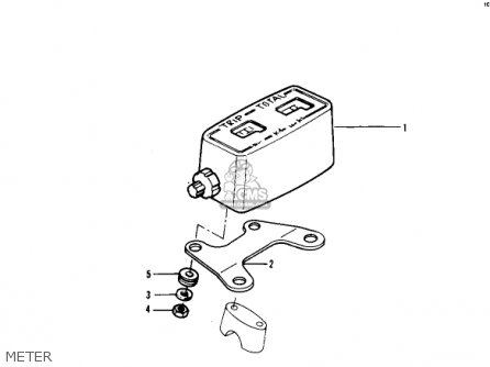METER - KDX450-A1 KDX450 1982 UNITED KINGDOM USA CALIFORNIA EXPORT