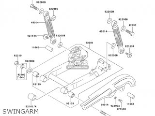 SWINGARM - KDX50-A1 KDX50 2003 USA CANADA