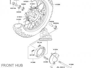 FRONT HUB - KDX50-A1 KDX50 2003 USA CANADA