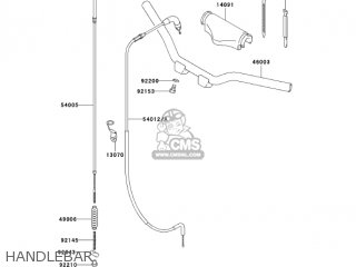 HANDLEBAR - KDX50-A1 KDX50 2003 USA CANADA