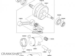 CRANKSHAFT - KDX50-A1 KDX50 2003 USA CANADA